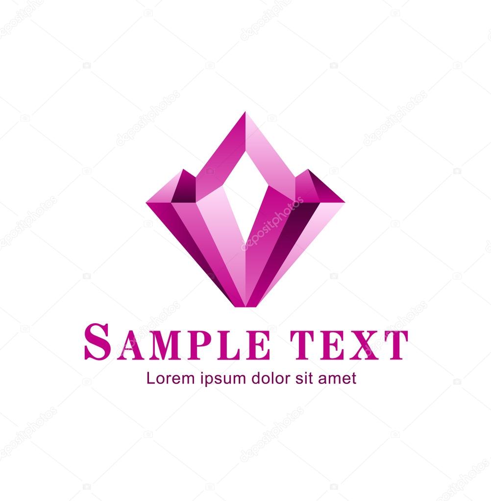 Abstract crystal. Corporate icon. Vector.