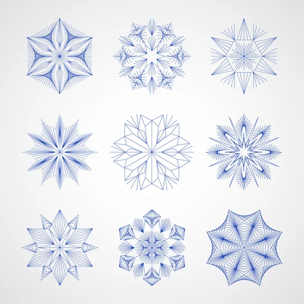 Vecteurs de flocon de neige — Image vectorielle