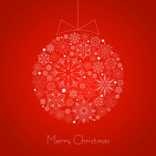 クリスマスボールとベクトル背景 — ストックベクタ