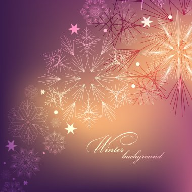 soyut kar taneleri tasarım