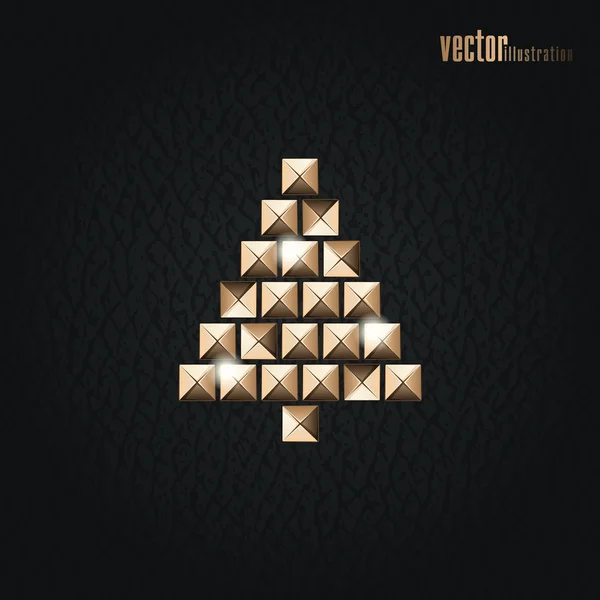 Creative Christmas tree — Stock Vector