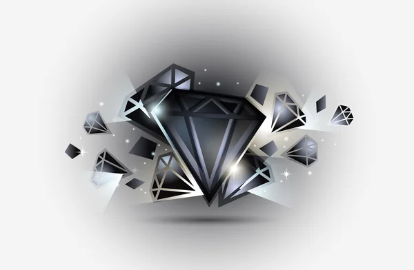 Illustration vectorielle d'un bijou noir — Image vectorielle