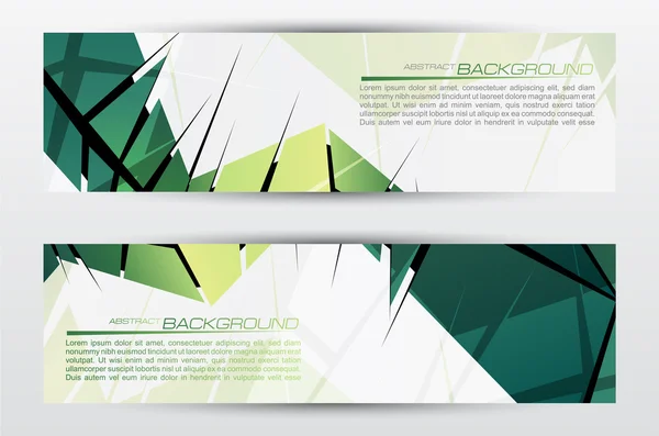 Conjunto de banners do site. EPS 10 . — Vetor de Stock