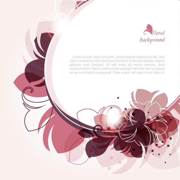 Fondo floral brillante — Vector de stock