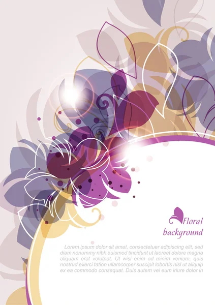 Abstrakt blommig bakgrund Royaltyfria illustrationer