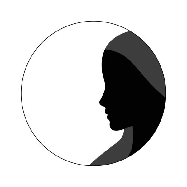 Silhouette femme — Image vectorielle