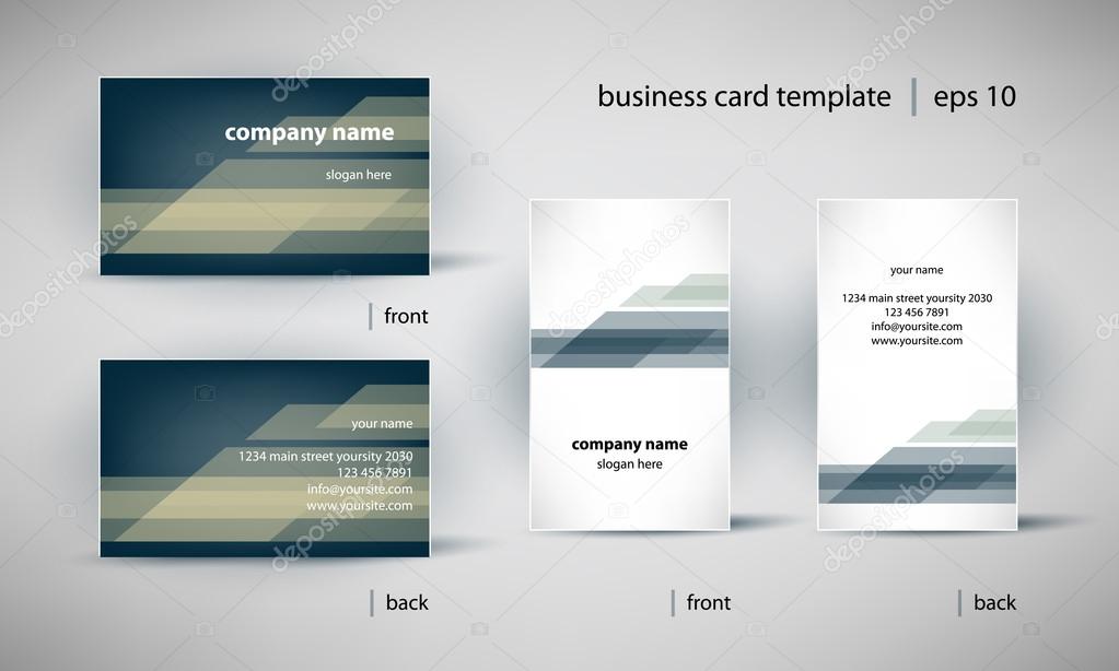 business card template set