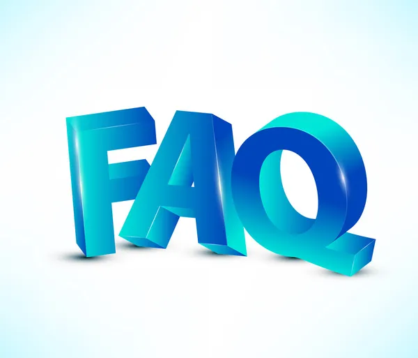 FAQ brieven — Stockvector