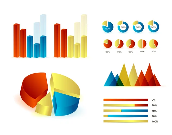 Infográficos Elementos —  Vetores de Stock