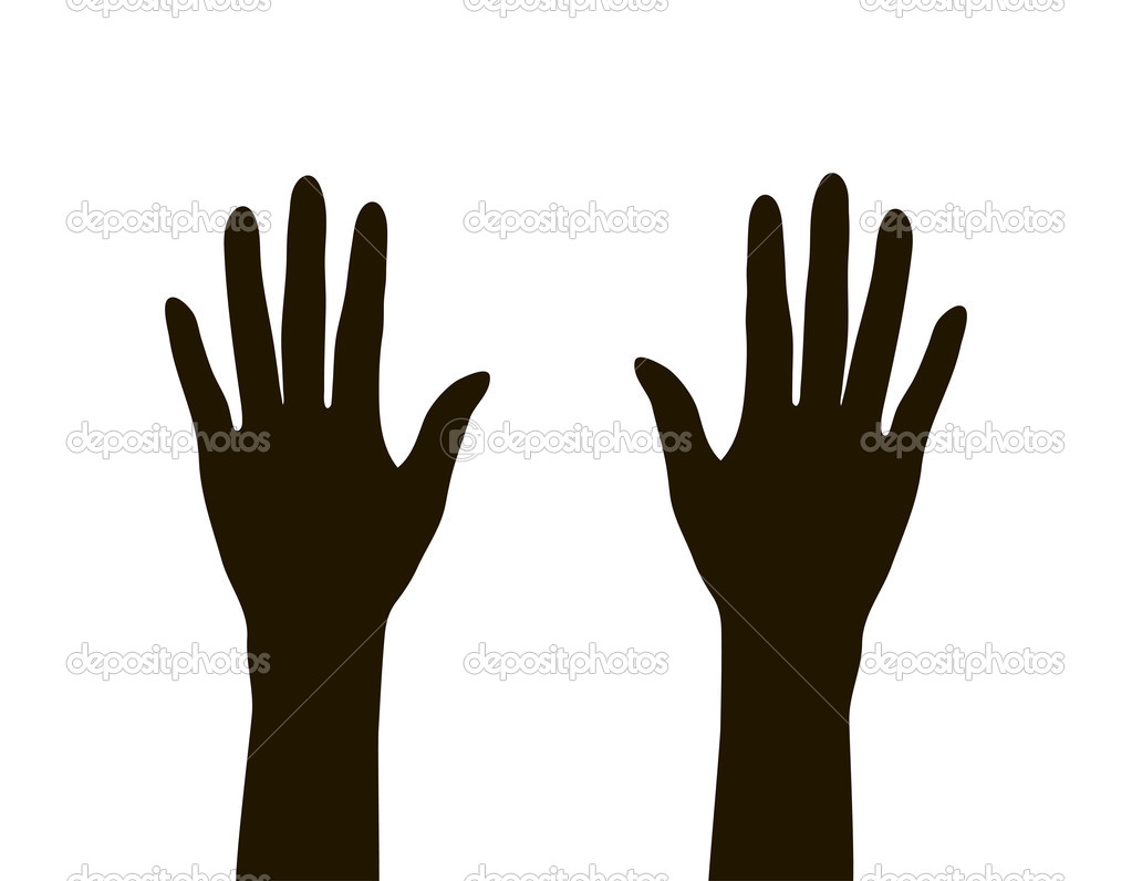 Hands silhouette