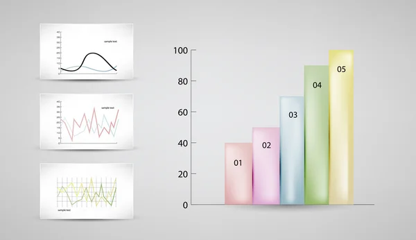 Diagram och diagram — Stock vektor