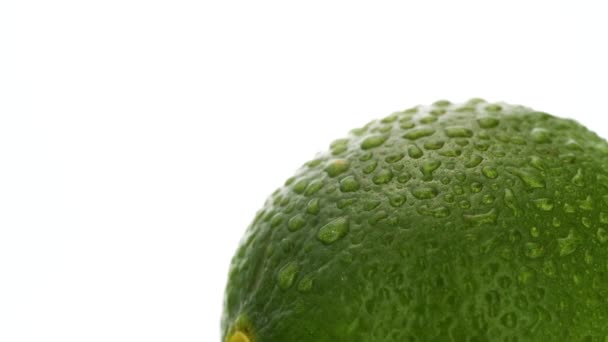 Lime Med Vatten Droppar Närbild — Stockvideo