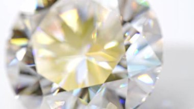 Macro shot of Big Carat Round Cut Diamond