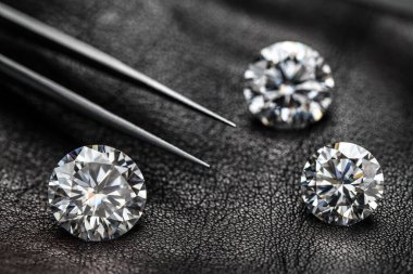 Luxury Diamond Gemstone on Dark Background