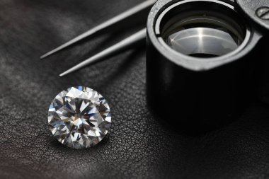 Luxury Diamond Gemstone on Dark Background
