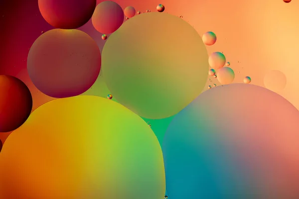 Burbujas Aceite Multicolor Fondo Líquido Abstracto — Foto de Stock