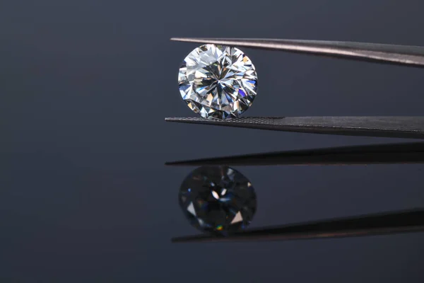 Piedra Preciosa Diamante Pinzas Joyería — Foto de Stock