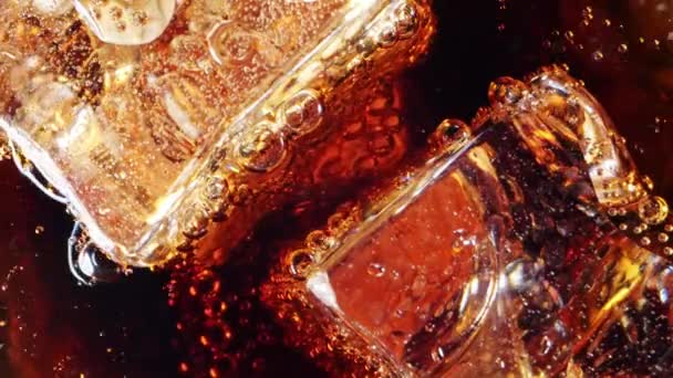 Coke Bubbles Glass — Stok Video