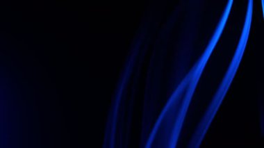 Siyah arkaplanda mavi duman