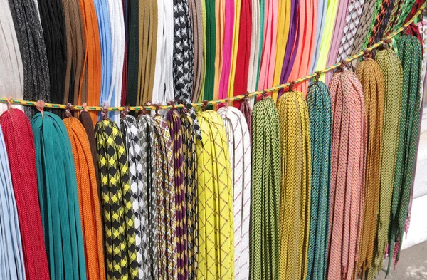 Multi-colored laces — Stock Photo, Image