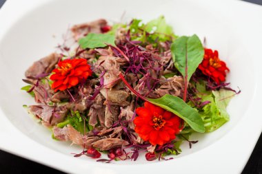 sıcak ördek salatası