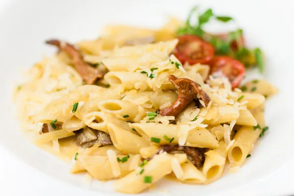 Pasta met champignons — Stockfoto