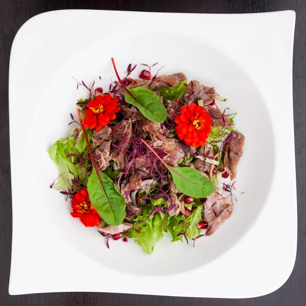 Warm duck salad — Stock Photo, Image