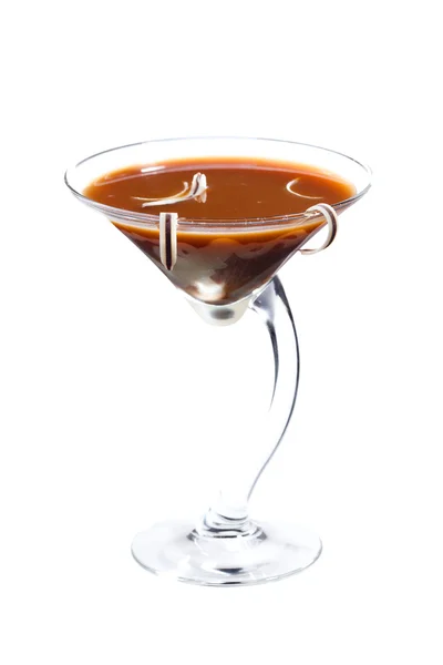 Cocktail de martini de queijo chocolate — Fotografia de Stock