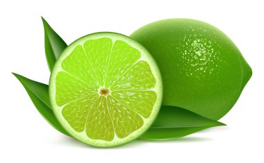 Fresh limes clipart