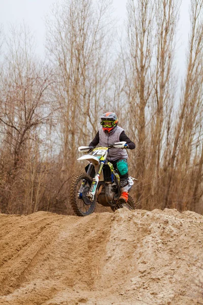 Open Championship Kharkov Region Motocross Ukraine Kharkov 2021 — 스톡 사진