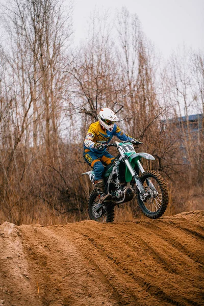 Ανοικτό Πρωτάθλημα Της Περιοχής Kharkov Στο Motocross Ουκρανία Kharkov 2021 — Φωτογραφία Αρχείου