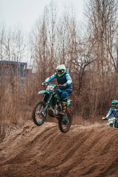 Open Championship Kharkov Region Motocross Ukraine Kharkov 2021 — 스톡 사진