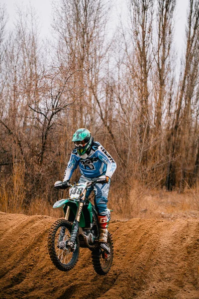 Open Championship Kharkov Region Motocross Ukraine Kharkov 2021 — 스톡 사진