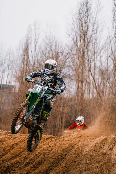 Kejuaraan Terbuka Wilayah Kharkov Motorcross Ukraina Kharkov 2021 — Stok Foto