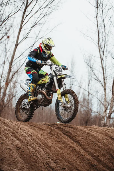 Open Championship Kharkov Region Motocross Ukraine Kharkov 2021 — 스톡 사진