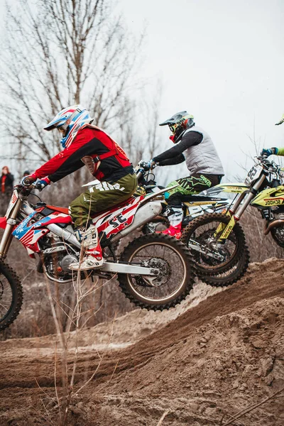 Open Championship Kharkov Region Motocross Ukraine Kharkov 2021 — 스톡 사진