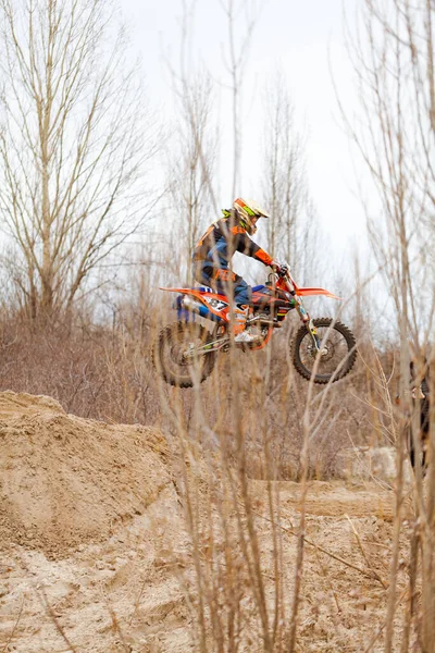 Open Championship Kharkov Region Motocross Ukraine Kharkov 2021 — 스톡 사진