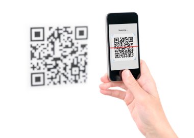 cep telefonunda QR kodu yakalamak