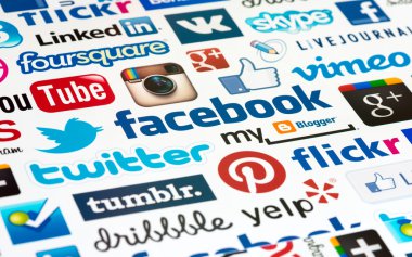 sosyal medya logo arka plan
