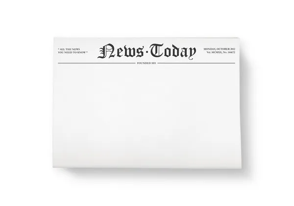 News today with blank space — Stock Photo, Image