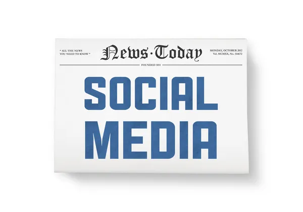 Social media news — Stock Photo, Image