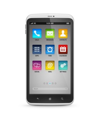 izole hareket eden smartphone