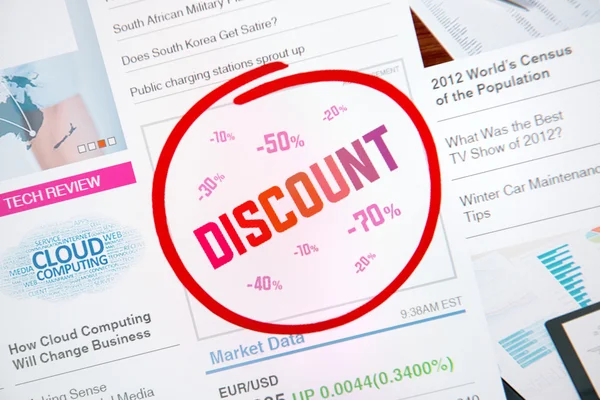 Publicité internet discount — Photo