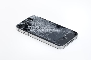 Broken Apple iPhone 4 clipart