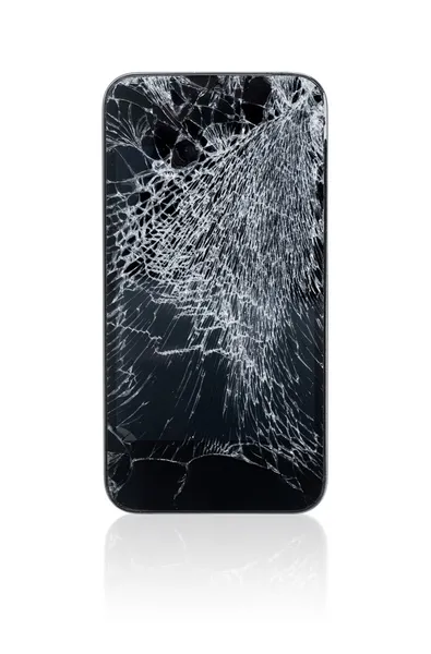 Gebroken mobiele telefoon — Stockfoto