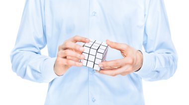 iş adamı boş puzzle oyunu çözme