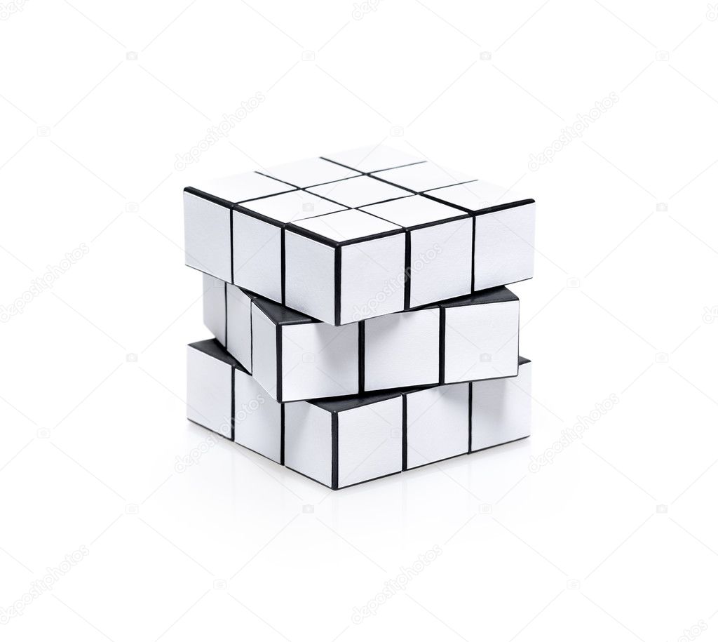 Blank White Cubic Twist Puzzle Stock Editorial Photo C Bloomua 22395701