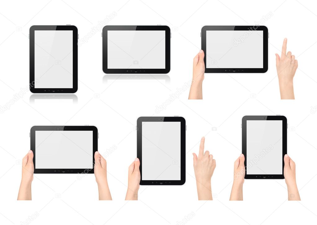 Set of digital tablets
