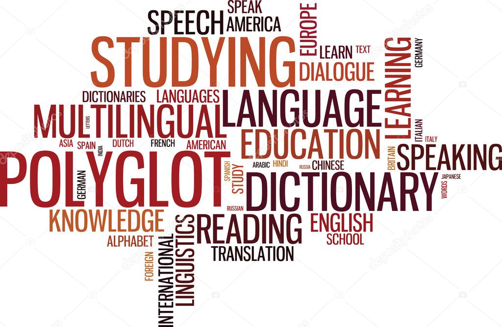 Polyglot typographical wordcloud