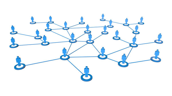 Connexions réseau d'affaires — Photo